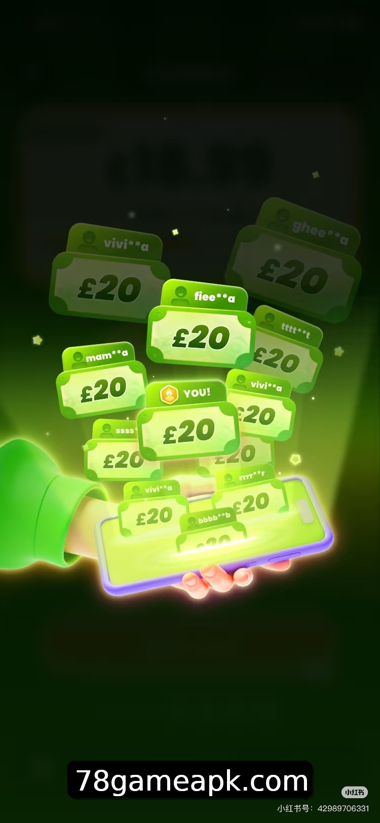 Interface do App 78game